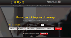 Desktop Screenshot of lucky8autosales.com